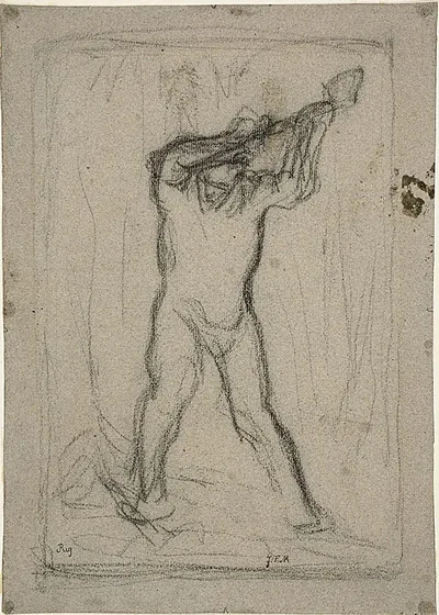 The Woodchopper by Jean François Millet, c. 1848–1850