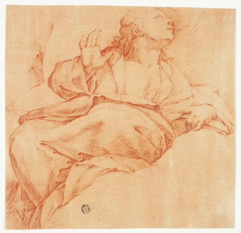 Evangelist Looking Upward by Luca Giordano, n.d.