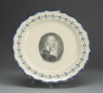 Plate by English for the American market, c. 1790