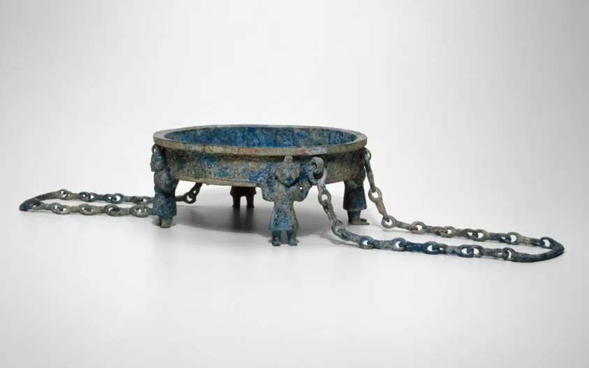 Brazier with Chain Handles (Ti Lian Lu) by China, Eastern Zhou dynasty, Warring States period (771–222 B.C.), 5th/4th century B.C.