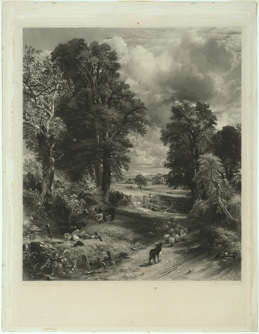 The Cornfield by David Lucas, 1832–34