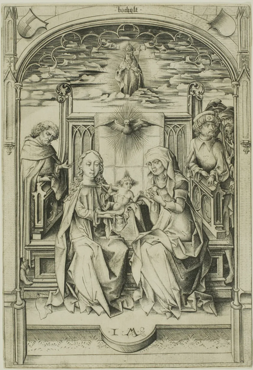 The Holy Family by Israhel van Meckenem, the younger, 1475/85
