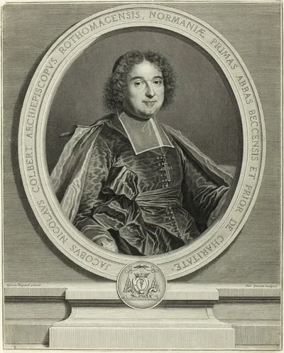 Portrait of Jacques Nicolas Colbert, Archbishop of Rouen by Pierre Drevet, c.1699