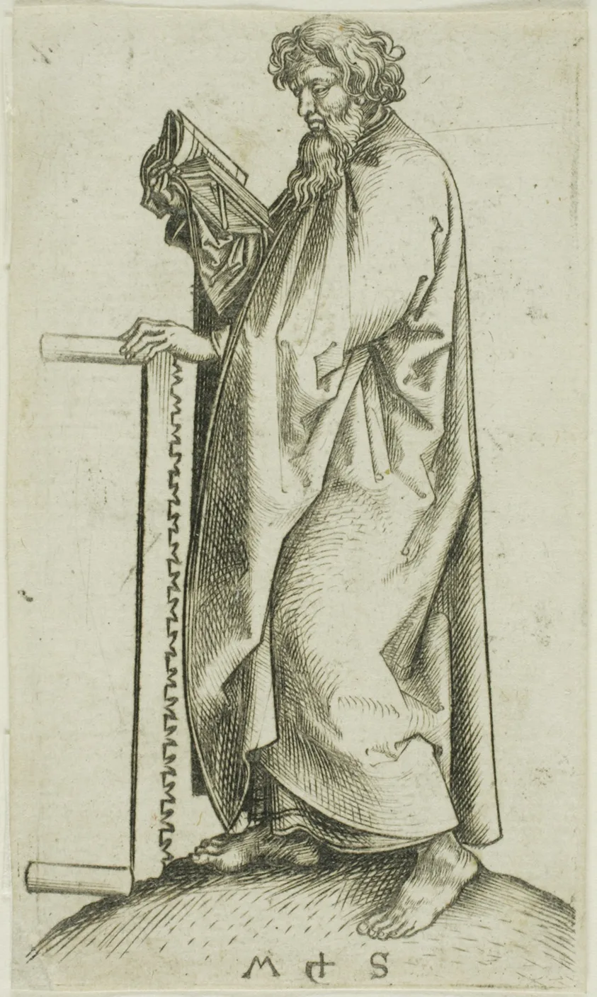 St. Simon, from Apostles by Martin Schongauer, n.d.