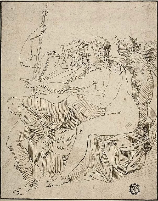 Venus, Mars, and Cupid by Style of Frans Floris, I, n.d.
