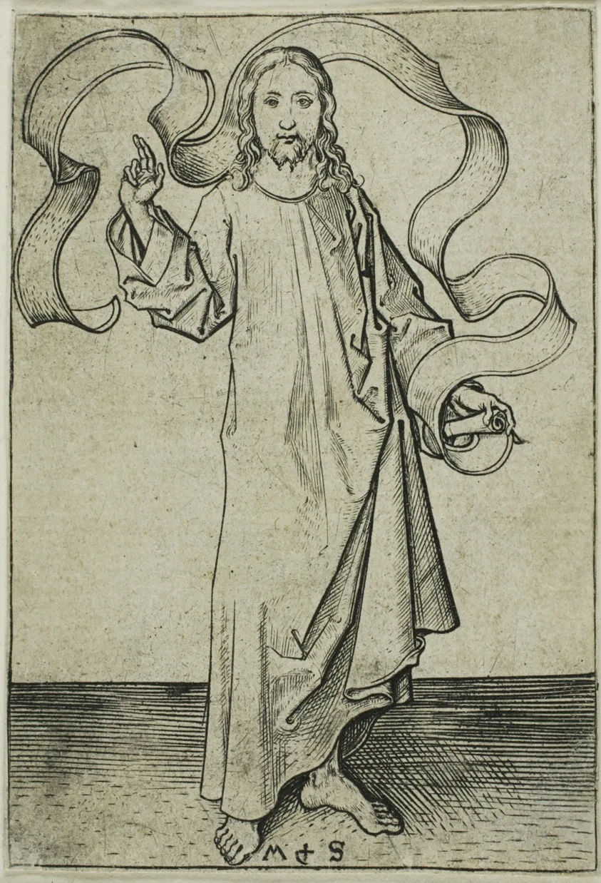 Christ Blessing by Martin Schongauer, n.d.