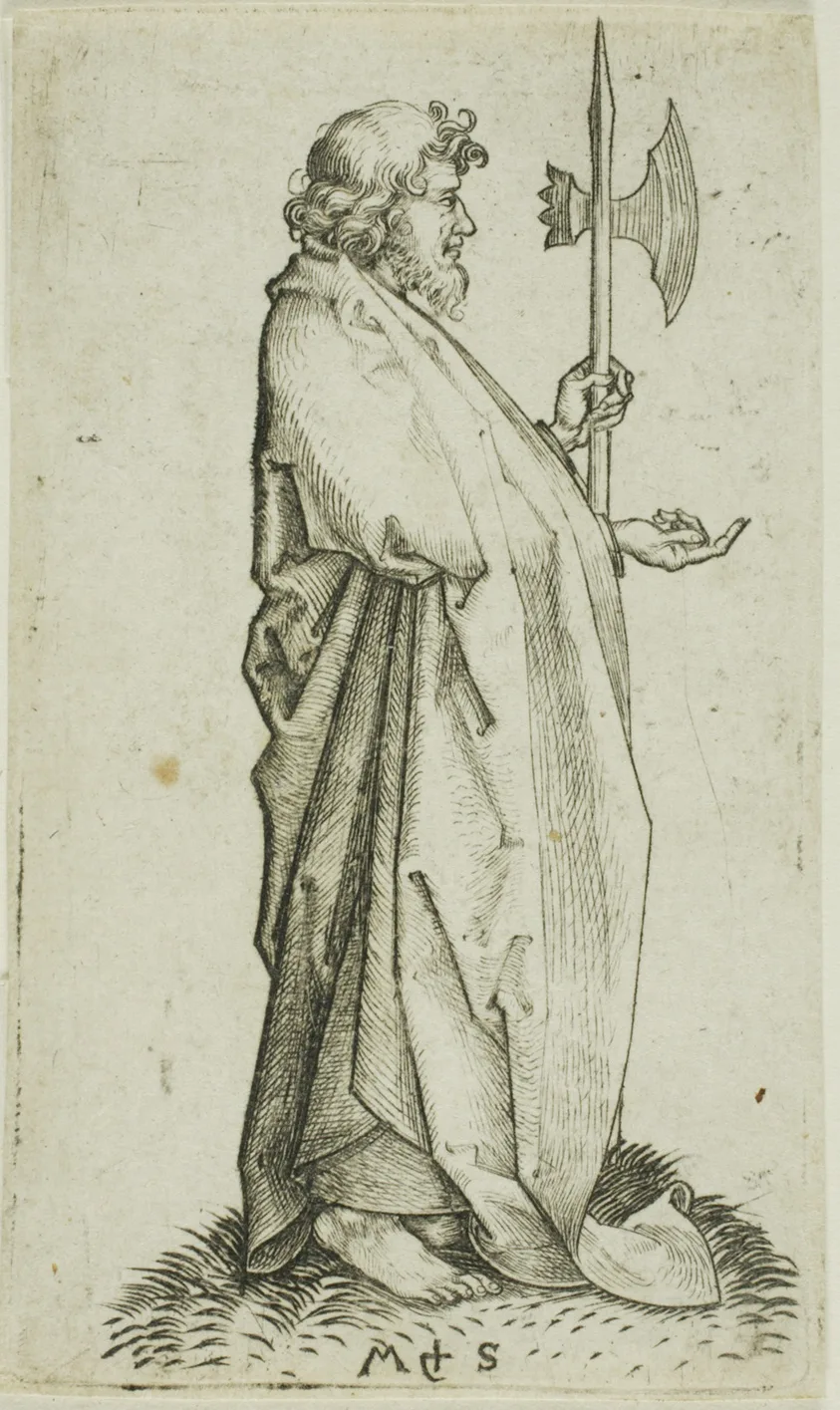 St. Matthias, from Apostles by Martin Schongauer, n.d.