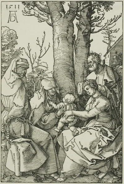 The Holy Family with Joachim and Saint Anne by Albrecht Dürer, 1511