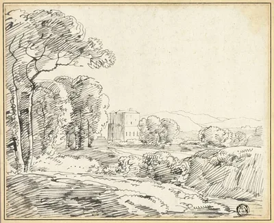 Landscape, House in Park by Franz Kobell, n.d.