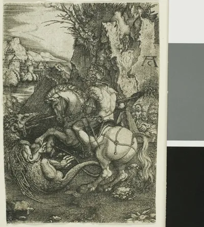 St. George on Horseback, Killing the Dragon by Master Allaert Claesz, n.d.