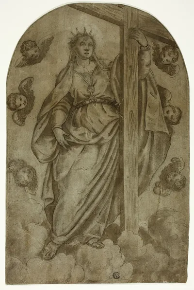 Saint Helena and the True Cross by Unknown Roman, 1580/90