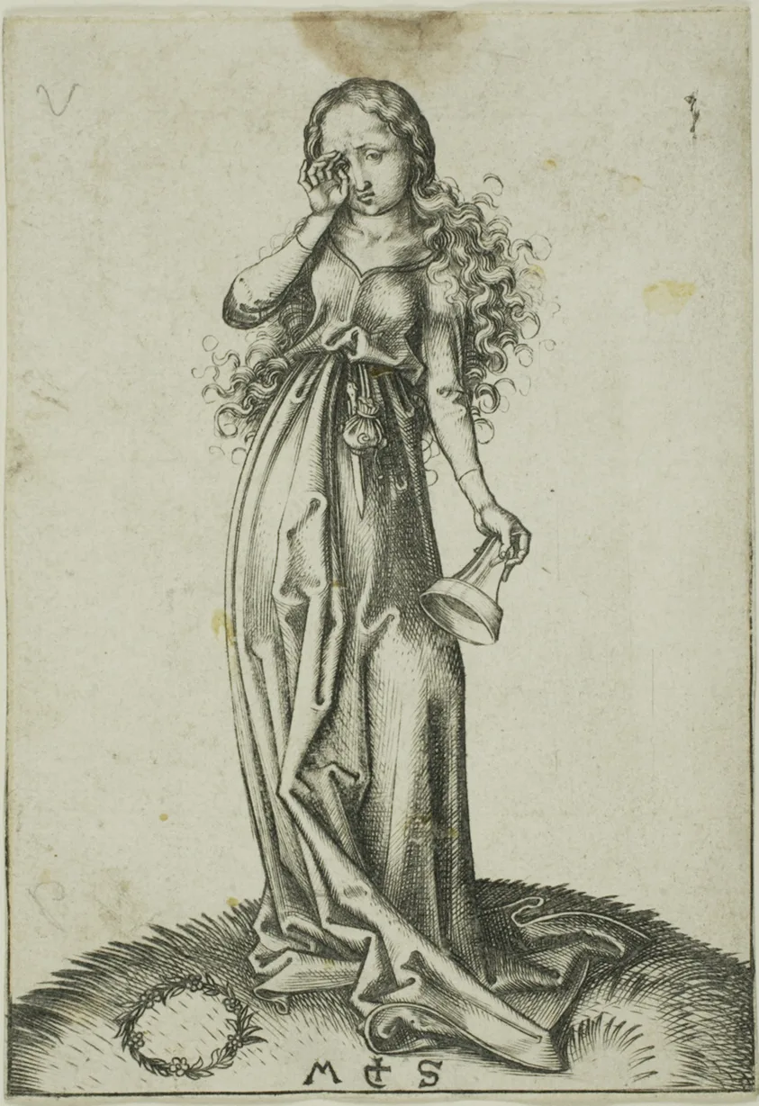 The Third Foolish Virgin by Martin Schongauer, 1480-91