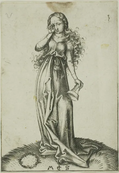 The Third Foolish Virgin by Martin Schongauer, 1480-91