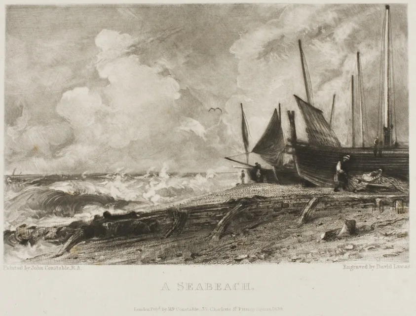 A Seabeach by David Lucas, 1830
