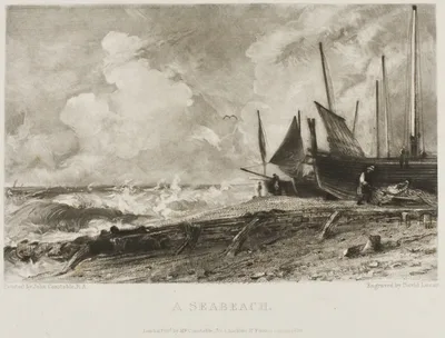 A Seabeach by David Lucas, 1830