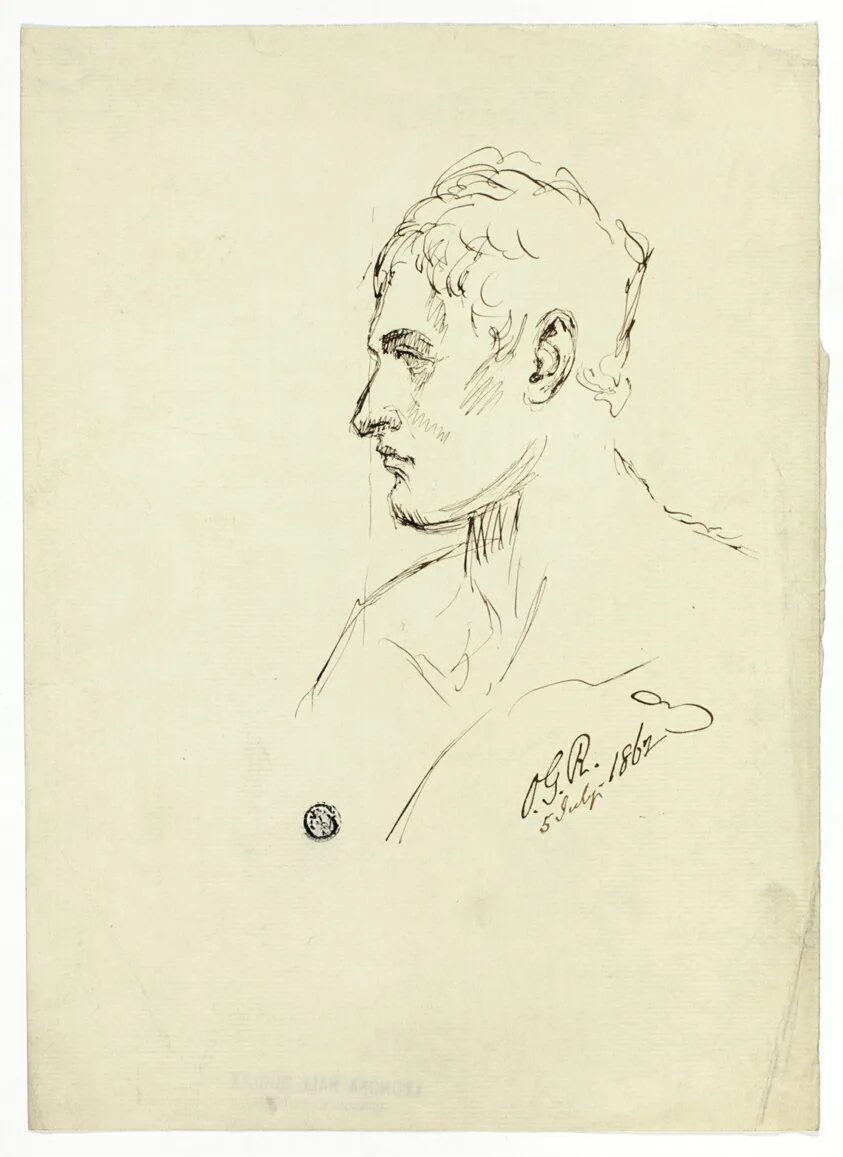 Bust of Young Man in Profile by Unknown artist, n.d.