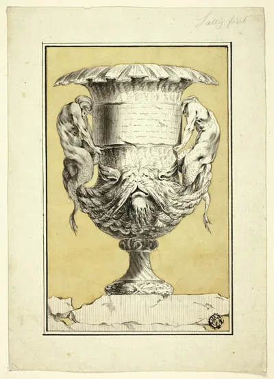 Monumental Vase with Anthropomorphic Figures by Jacques François Joseph Saly, after 1746