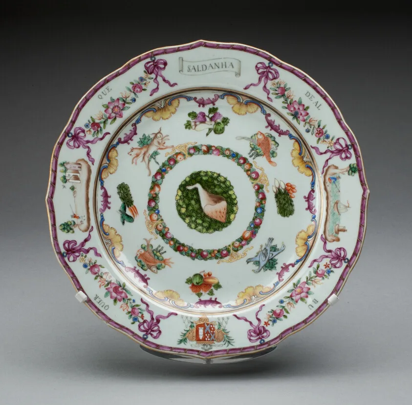 Plate by China, 1760/70