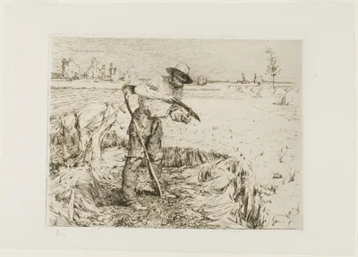 Mower Honing a Scythe by Jules Bastien-Lepage, 1878