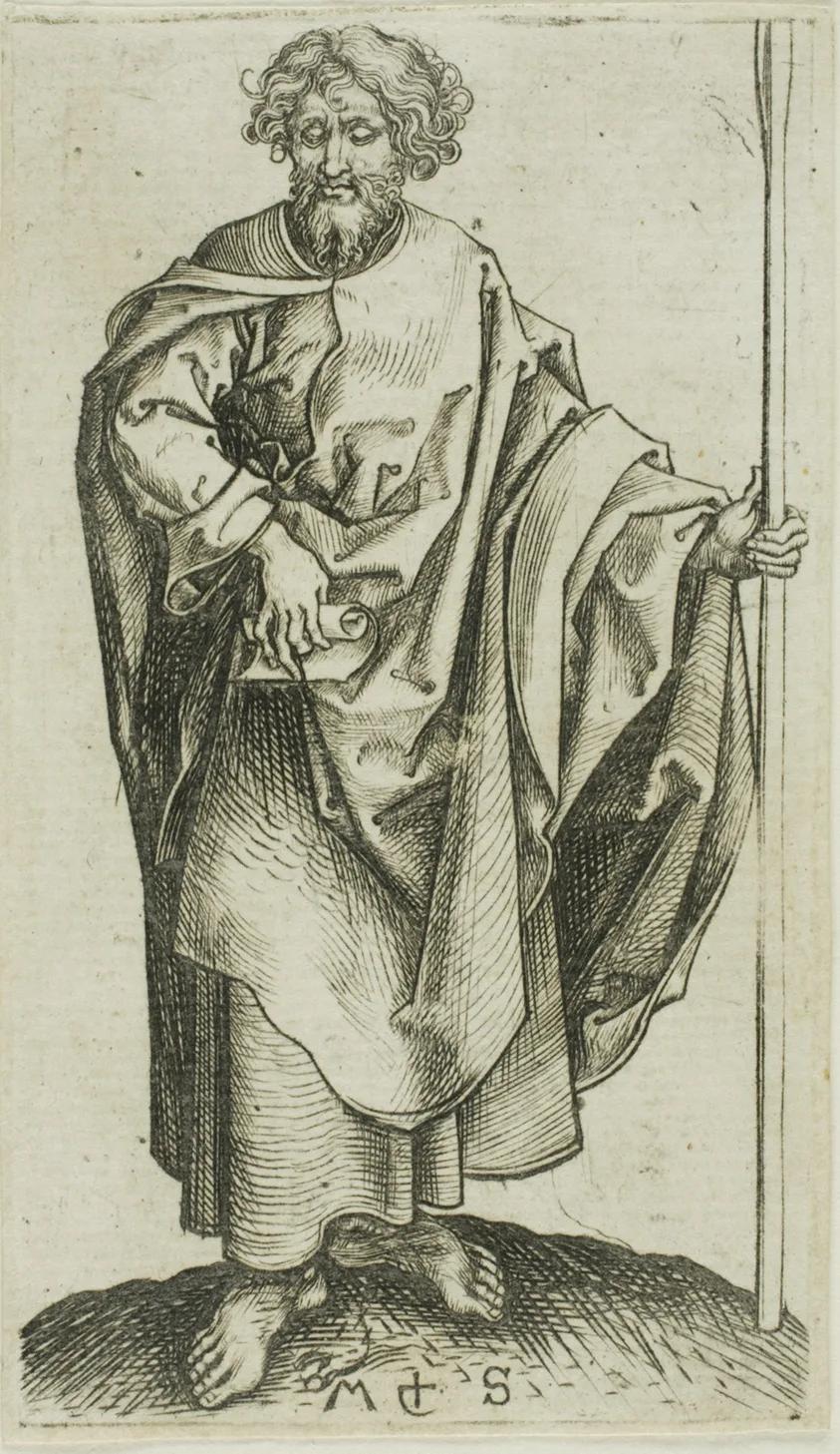 St. Thomas, from Apostles by Martin Schongauer, n.d.