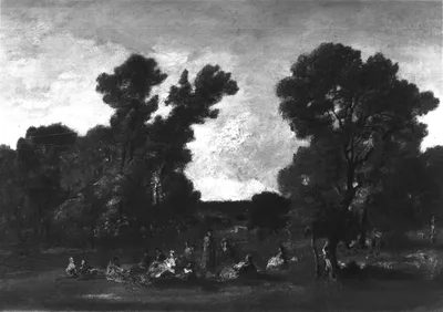 Landscape with Figures by Narcisse Virgile Diaz de la Peña, c. 1870