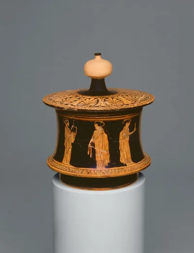 Pyxis (Container for Personal Objects) by Ancient Greek, 430-420 BCE