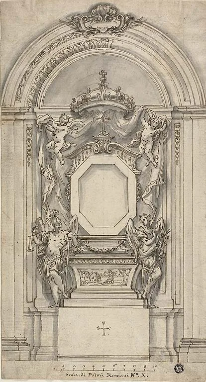 Design for a Tomb by School of Francesco Solimena, 1677/1747