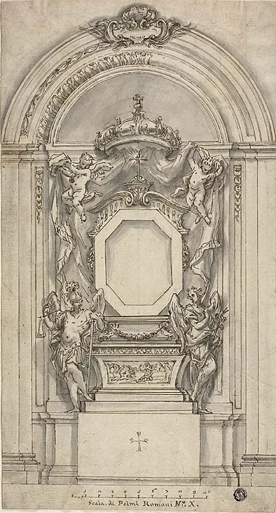 Design for a Tomb by School of Francesco Solimena, 1677/1747