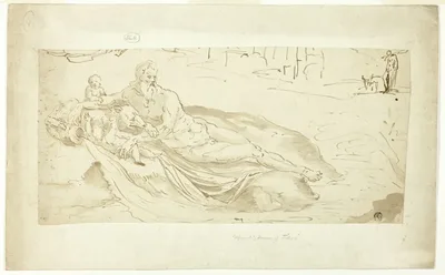 River Tiber, with Romulus and Remus by probably Italian, n.d.