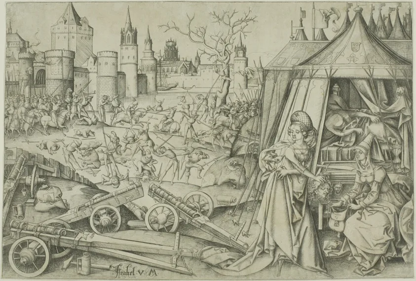Judith by Israhel van Meckenem, the younger, c. 1495