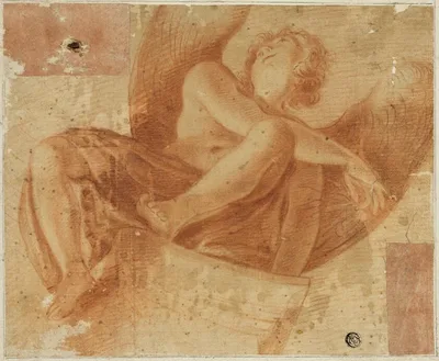 Foreshortened Angel by Antonio da Correggio, 1522/30