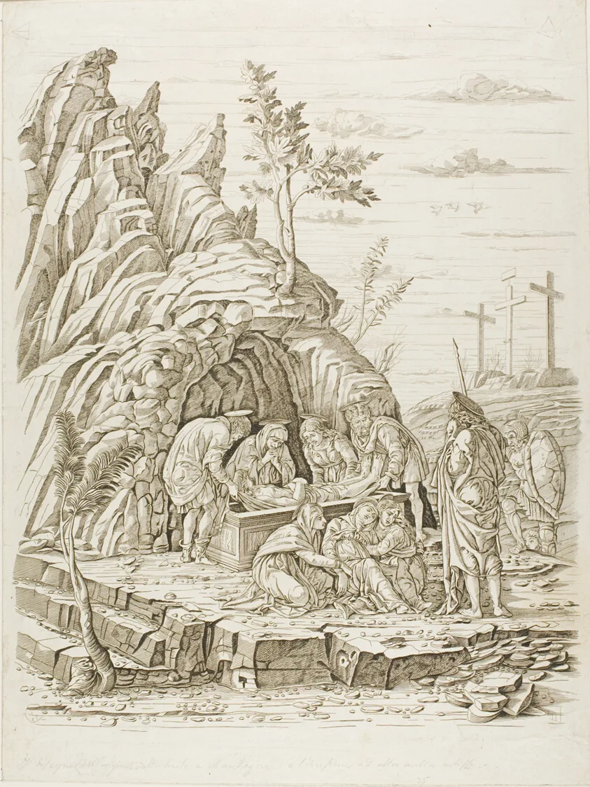 The Entombment by Andrea Mantegna, 1485/90, possibly printed in the 18th century
