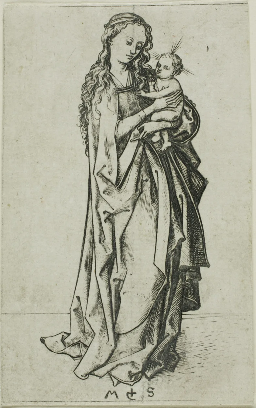 Small Standing Madonna and Child by Martin Schongauer, n.d.