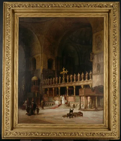 Interior of St. Mark's, Venice by David Dalhoff Neal, 1869
