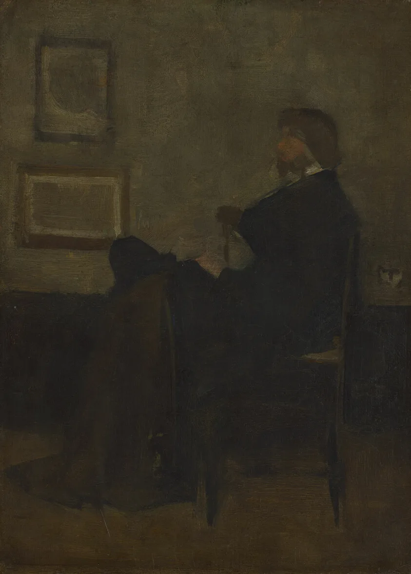 Study for "Arrangement in Grey and Black, No. 2: Portrait of Thomas Carlyle" by James McNeill Whistler, 1872–73