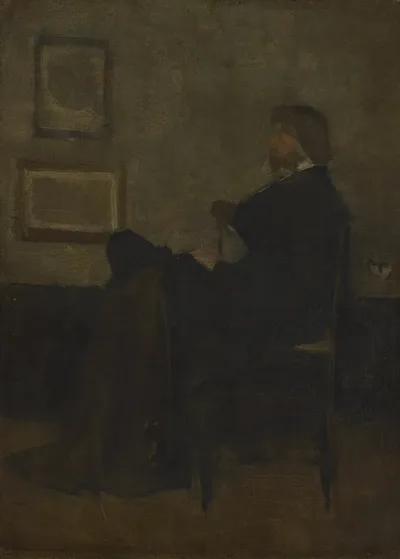 Study for "Arrangement in Grey and Black, No. 2: Portrait of Thomas Carlyle" by James McNeill Whistler, 1872–73