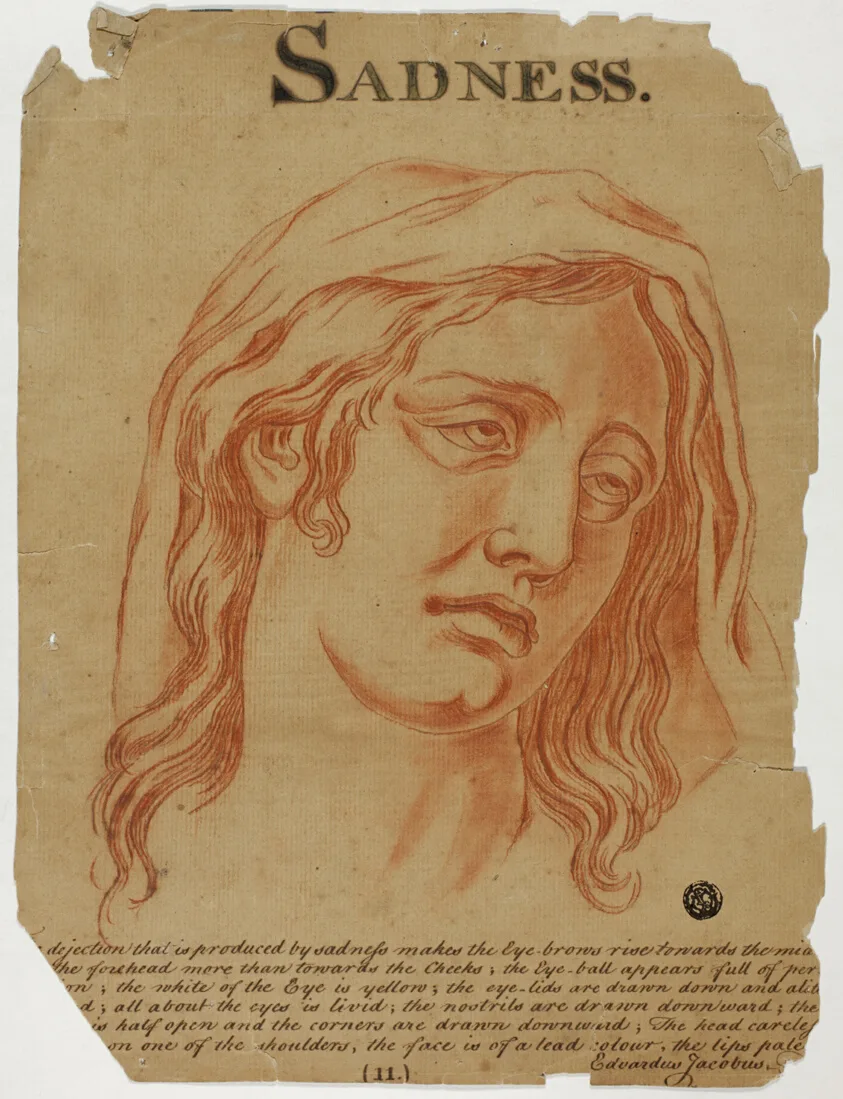 Sadness by Eduardus Jacobus, after 1698