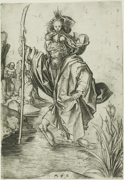 St. Christopher by Martin Schongauer, c. 1475