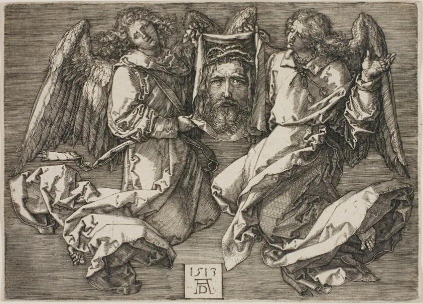 Sudarium Displayed by Two Angels by Albrecht Dürer, 1513