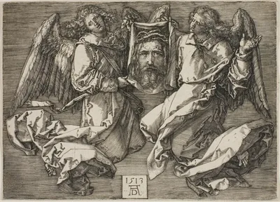 Sudarium Displayed by Two Angels by Albrecht Dürer, 1513