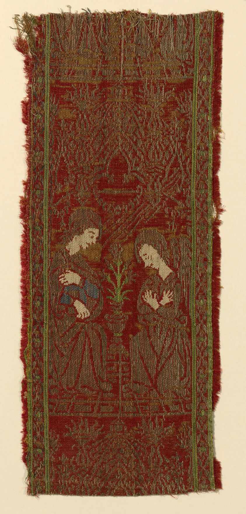 Fragment (From an Orphrey Band) by Italy, Florence, Mid–15th century