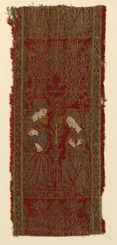 Fragment (From an Orphrey Band) by Italy, Florence, Mid–15th century