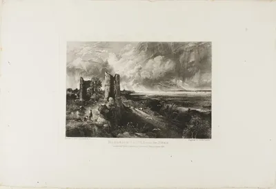 Hadley Castle, Near the Nore by David Lucas, n.d.