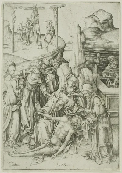 The Lamentation, from The Passion by Israhel van Meckenem, the younger, c. 1480