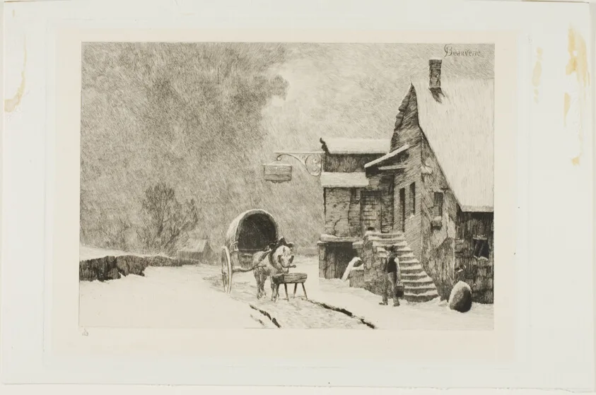 L'Auberge du soleil levant by Charles Joseph Beauverie, n.d.