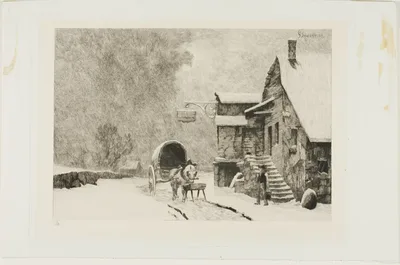 L'Auberge du soleil levant by Charles Joseph Beauverie, n.d.