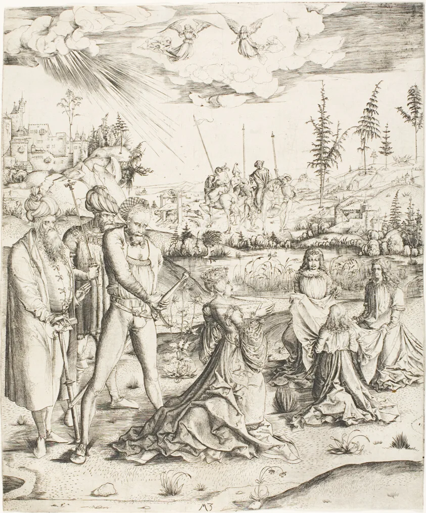 The Martyrdom of St. Catherine by Master MZ, c. 1500