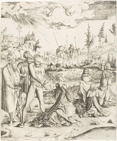 The Martyrdom of St. Catherine by Master MZ, c. 1500