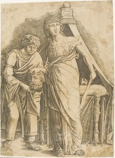 Judith with the Head of Holofernes by Giovanni Antonio da Brescia, c. 1497