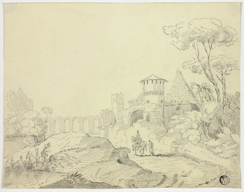 Outside of Porta Metella, Rome by Unknown, n.d.